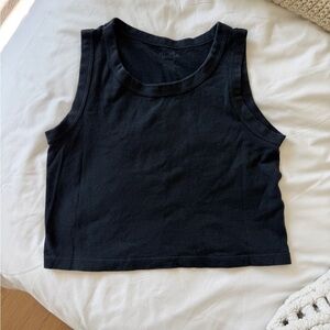Brandy Melville Black Cropped Tank Top